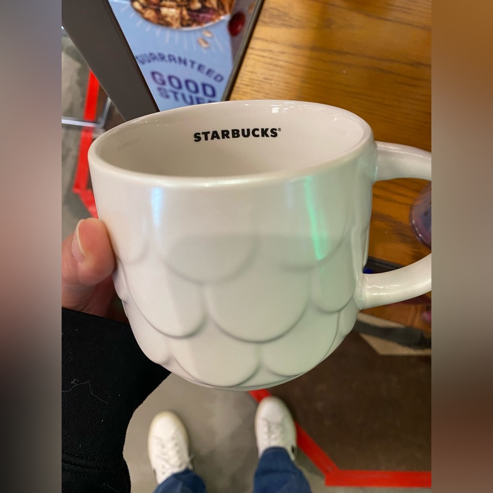 -NOT AVAILABLE- 2023 Starbucks White 14oz Mug with Siren Logo